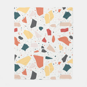 Terrazzo Pattern Fleece Blanket