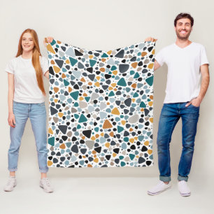 Terrazzo Pattern Fleece Blanket