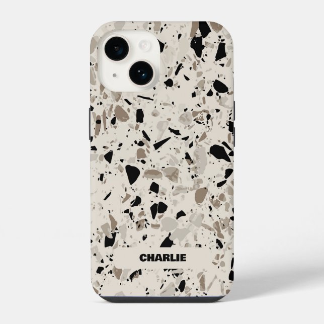 Terrazzo Pattern  iPhone Case (Back)