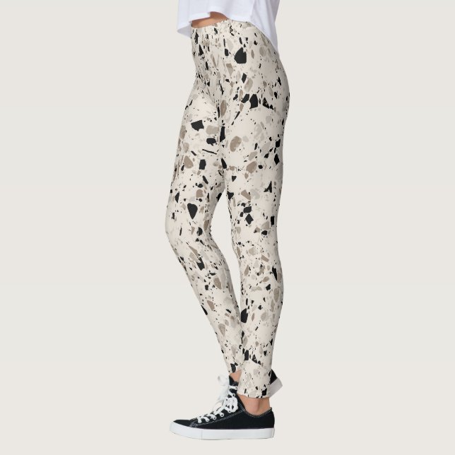 Terrazzo Pattern  Leggings (Left)