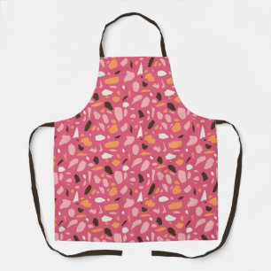 Terrazzo Pattern Pink Apron