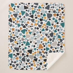 Terrazzo Pattern Sherpa Blanket