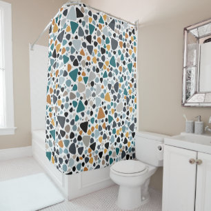 Terrazzo Pattern Shower Curtain