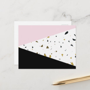 Terrazzo Pattern, Terrazzo Background Postcard