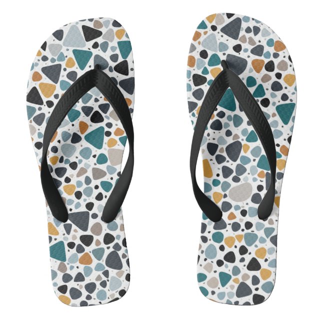 Terrazzo Pattern Thongs (Footbed)