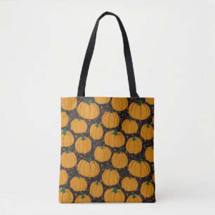 Terrazzo pumpkins, autumn vintage pattern. tote bag