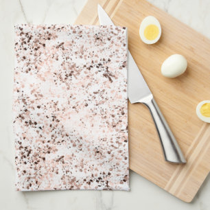 Terrazzo Speckle Fall Colour Palette Spice Tea Towel