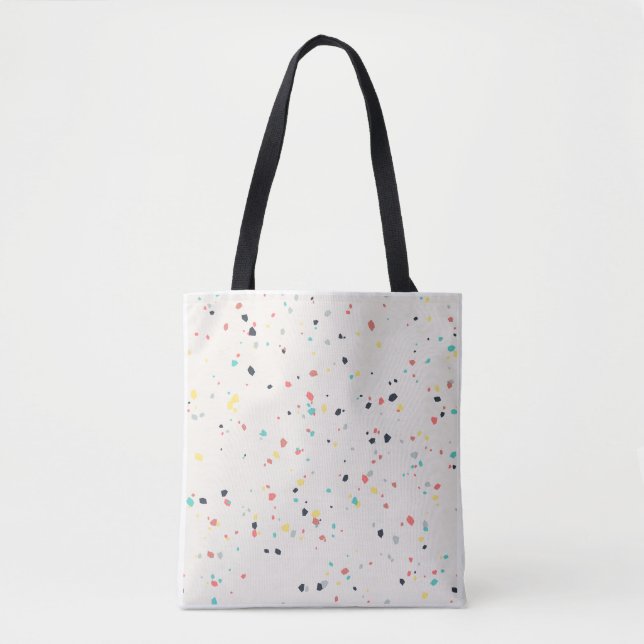 Terrazzo Speckle Seamless Pattern Tote Bag (Front)