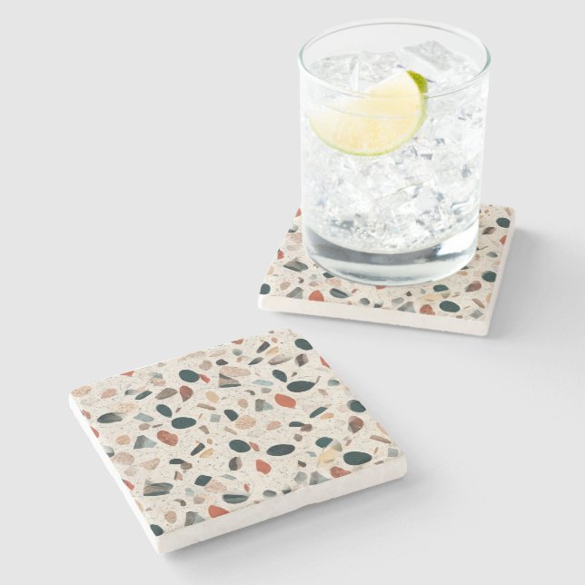 Terrazzo Stone Coaster (Side)