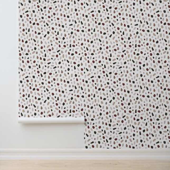 Terrazzo Style Abstract  Wallpaper (Application)