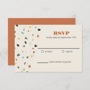 Terrazzo Tile Confetti Modern Style RSVP
