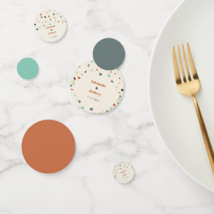 Terrazzo Tile Modern Style Earth Tones Confetti