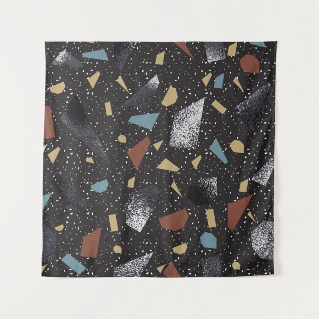 Terrazzo Vintage Surface Design Tapestry (Front)