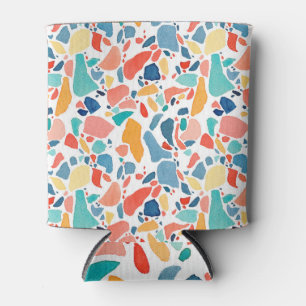 Terrazzo Watercolor: Colourful Seamless Pattern. Can Cooler
