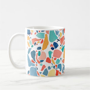 Terrazzo Watercolor: Colourful Seamless Pattern. Coffee Mug