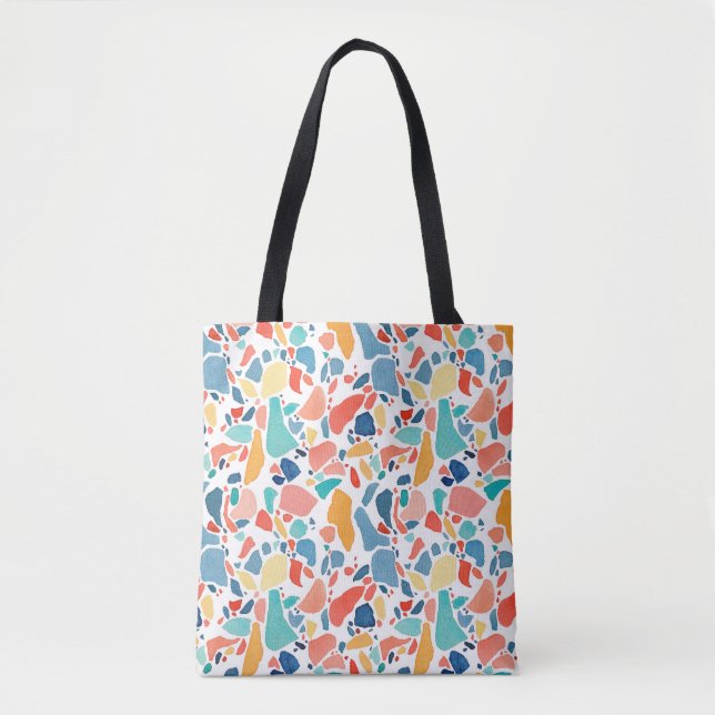 Terrazzo Watercolor: Colourful Seamless Pattern. Tote Bag (Front)
