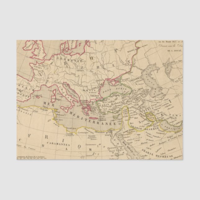 Terre aux trois fils de Noe Tissue Paper (Front)