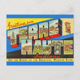 Terre Haute Indiana Vintage Postcard