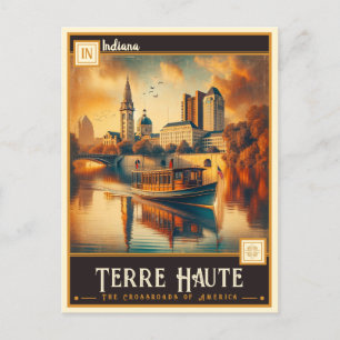 Terre Haute, Indiana Vintage Postcard