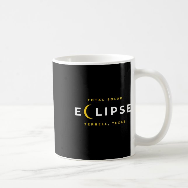 Terrell Texas Solar Eclipse  Coffee Mug (Right)