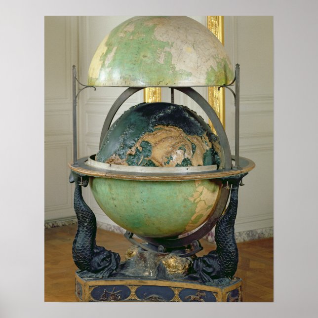 Terrestrial and celestial globe poster (Front)