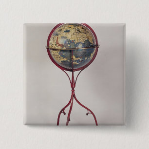 Terrestrial Globe, showing the Indian Ocean 15 Cm Square Badge