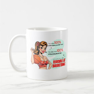Terrible Basketball Fun Sassy Retro Demotivational Coffee Mug