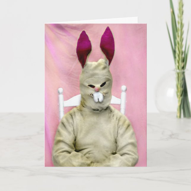 Terrible Easter Bunny Holiday Card (Front)