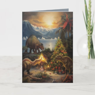 Terrible Lizard Christmas Card