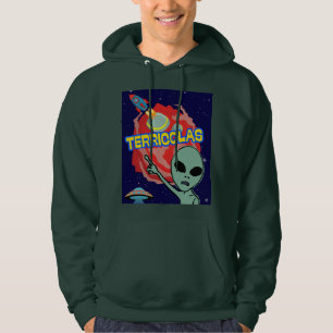 terricolas - alien scare of humans hoodie
