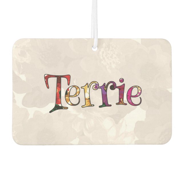 Terrie Colourful Fun Floral Air Freshener (Front)