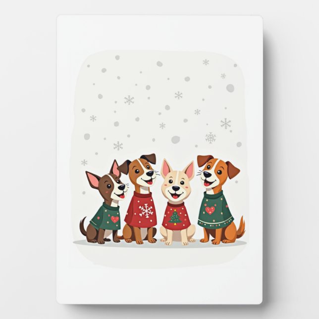 Terrier Christmas Choir Plaque (Front)