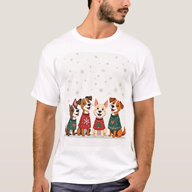 Terrier Christmas Choir T-Shirt (Front)