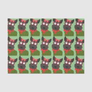 Terrier Christmas Tissue Paper