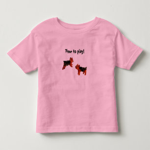 Terrier Cute Dog Art Toddler T-Shirt