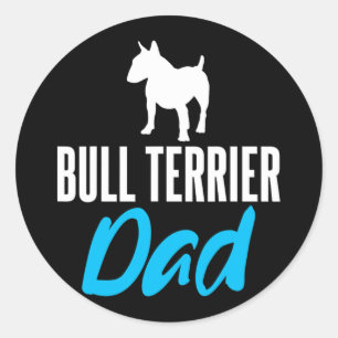 Terrier Dad Fun Saying Dogs Owners Classic Round Sticker