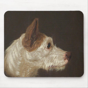 Terrier Dog's Head (by James Ward) Mouse Pad
