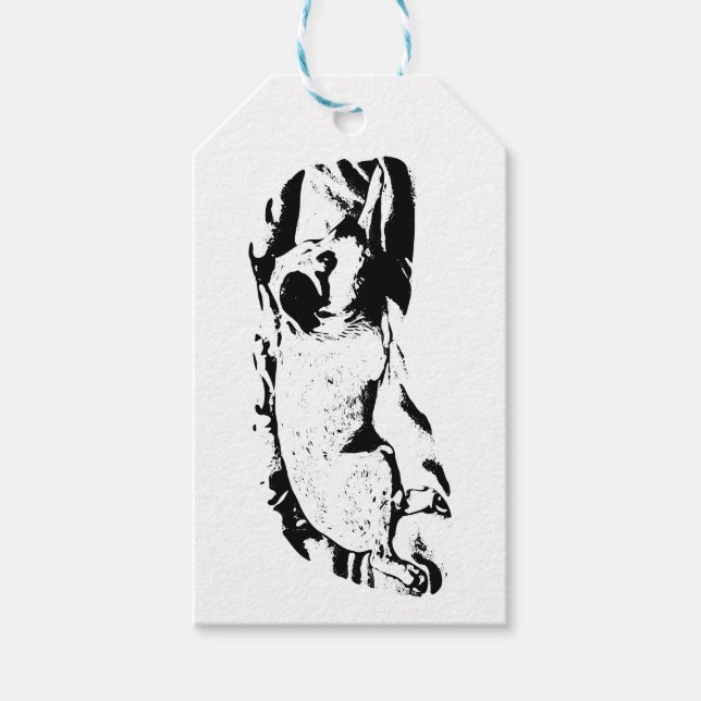 Terrier Gift Tag, Merry Finish Tags (Front)