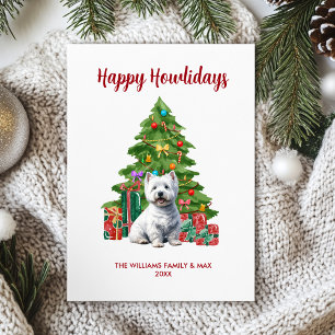 Terrier Happy Howlidays Card