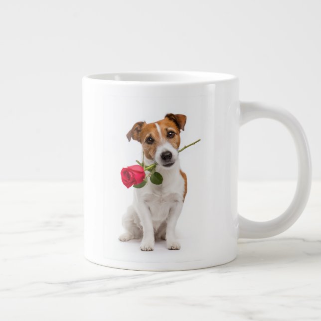 Terrier Love Large Coffee Mug (Right)