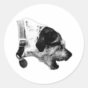 Terrier Mix Action Pose Sticker