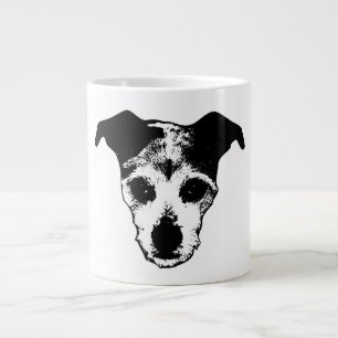 Terrier Mix Looking Up Portrait Mug
