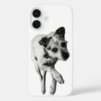 Terrier Mix Relaxed Side Pose iPhone Case