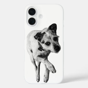 Terrier Mix Relaxed Side Pose iPhone Case