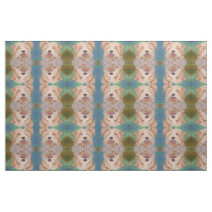 Terrier Portrait Cute Pet Dog Art Fabric