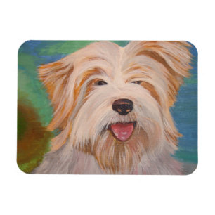 Terrier Portrait Cute Pet Dog Art Magnet