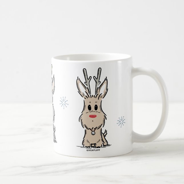 Terrier Reindeer Mug (Right)
