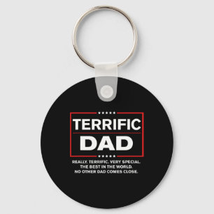 Terrific Dad - Funny Donald Trump Fathers Day Gift Key Ring