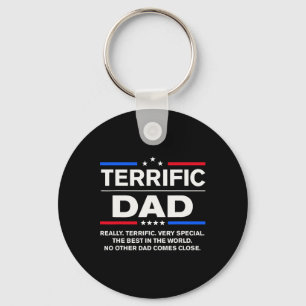 Terrific Dad Funny Donald Trump Fathers Day  Key Ring