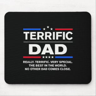 Terrific Dad Funny Donald Trump Fathers Day Mouse Pad